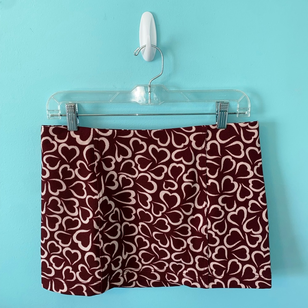Urban Outfitters heart mini skirt